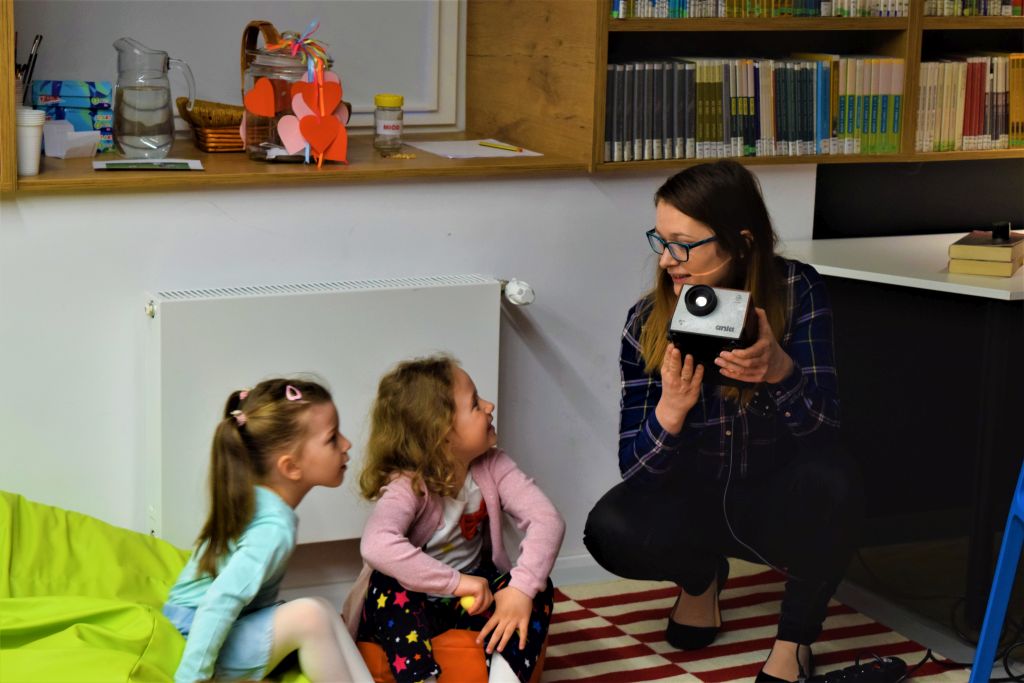 Zajęcia z projektorem Ania